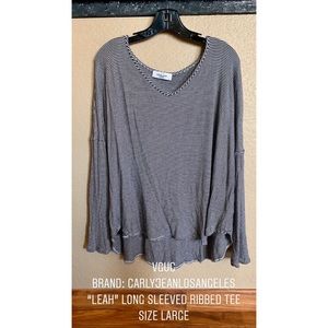 CJLA Leah Ribbed Long Sleeve Top